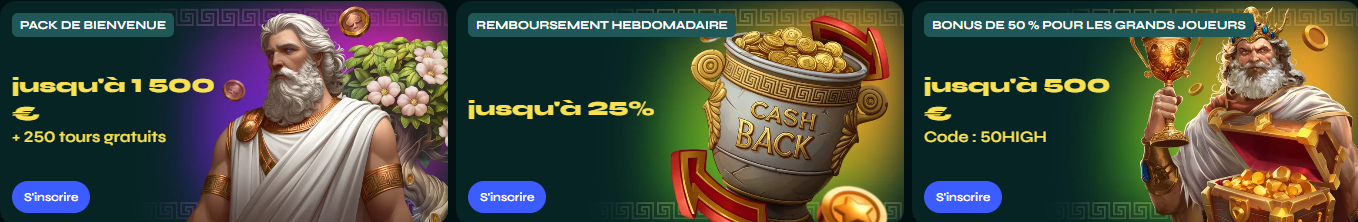 Pack de Bienvenue Savaspin - Jusqu'à 1500€ et Tours Gratuits